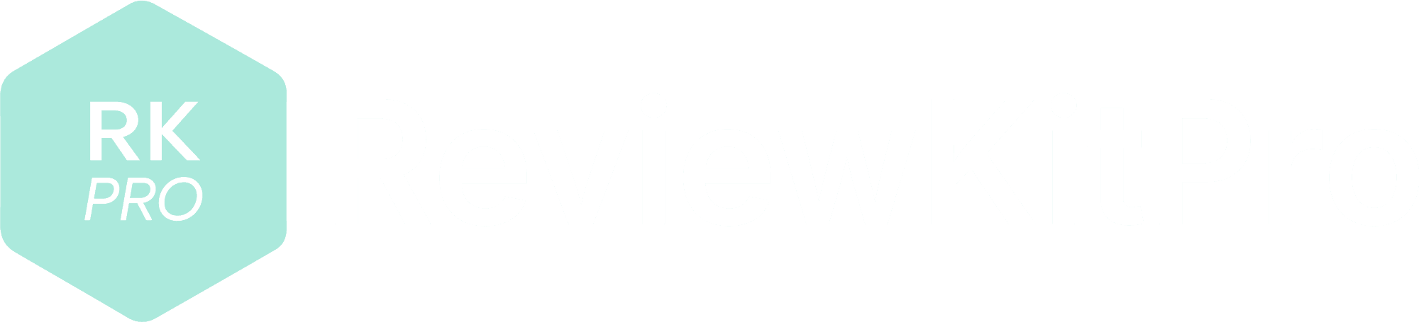 Logo ReviewKitPro - Banner - Mint/White