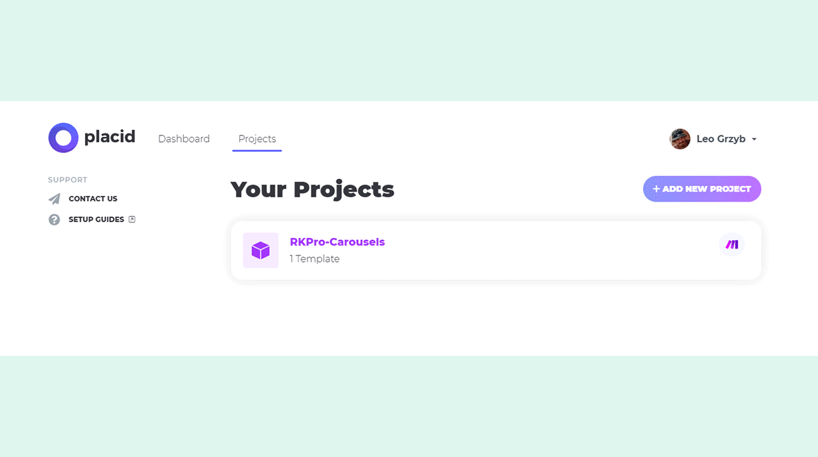 Placid.app Social Media Automation Review - Gif SetUp