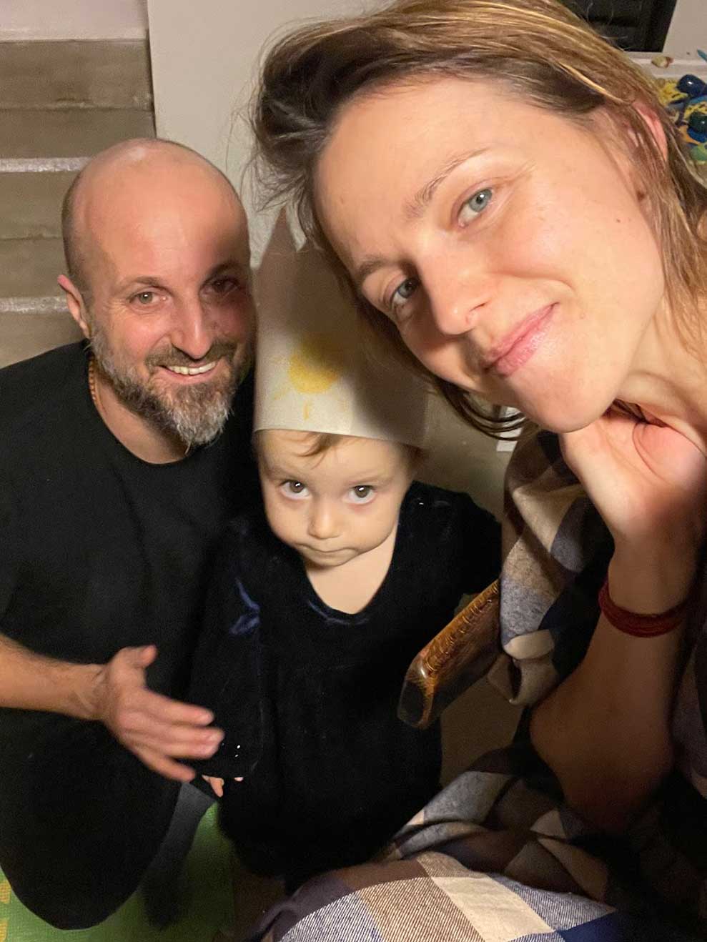 How to stay motivated - When you feel like stopping, remember who you’re doing this for - My wife Kateřina, our daughter Léda, and Leo Grzyb – precious family time.