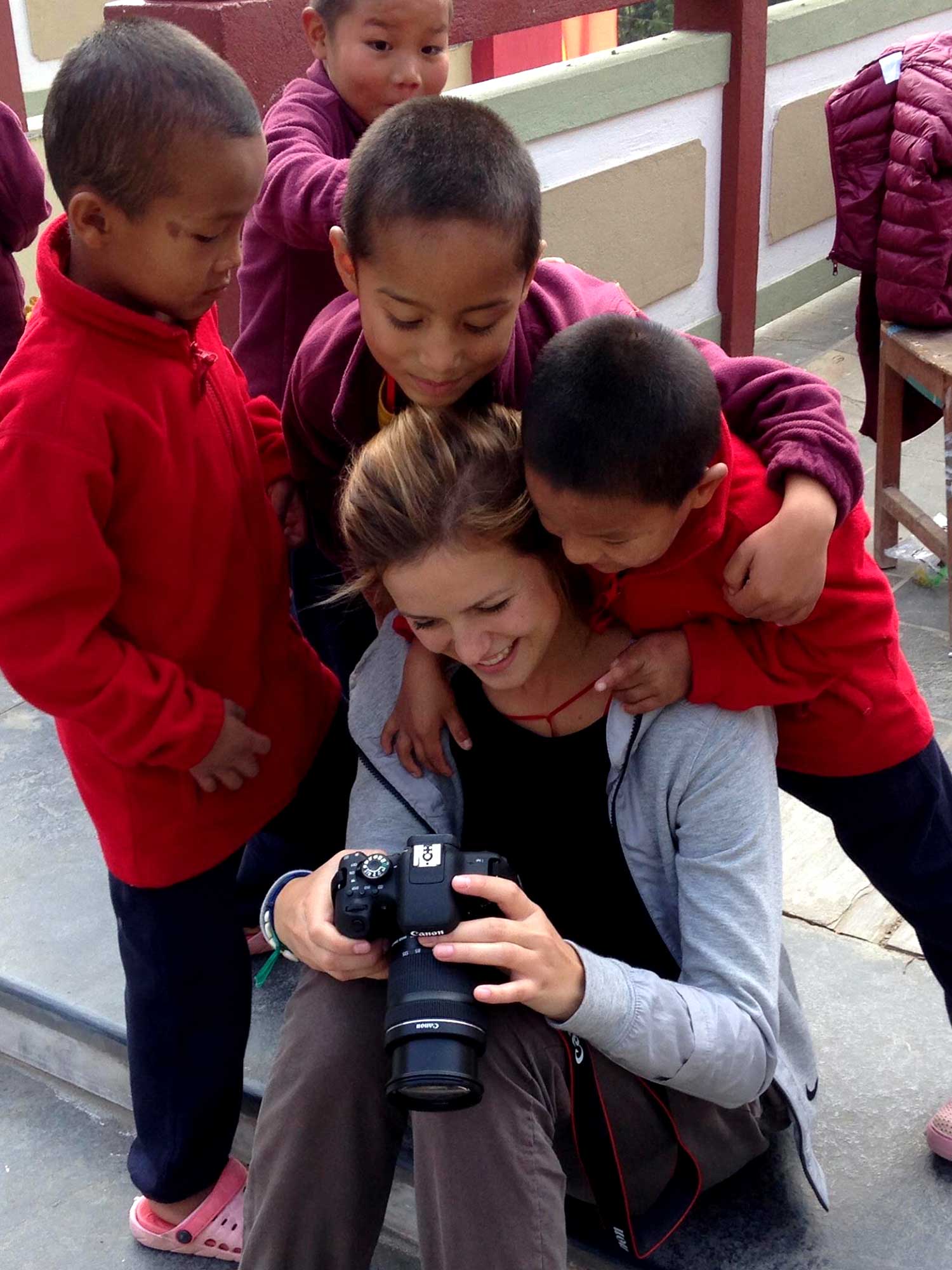 How to stay motivated - You can live the nomad life and travel around the world. - Taking photos and spending meaningful time at a monastery in Nepal.